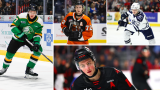 Easton Cowan, Caleb Desnoyers, Gavin McKenna et Eriks Mateiko