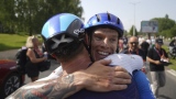Jake Stewart après sa victoire à la cinquième étape.
