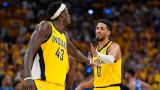 Tyrese Haliburton et Pascal Siakam