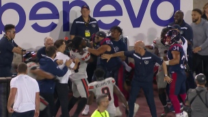 Ça brasse après le match!