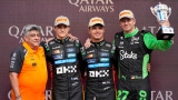 Oscar Piastri, Lando Norris et Nico Hülkenberg 