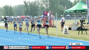 Résumé plein son : le 800 m