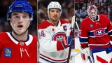 Noah Dobson, Nick Suzuki et Samuel Montembeault