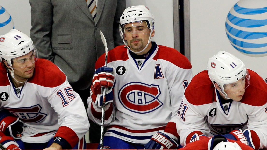 Pierre-Alexandre Parenteau, Tomas Plekanec et Brendan Gallagher