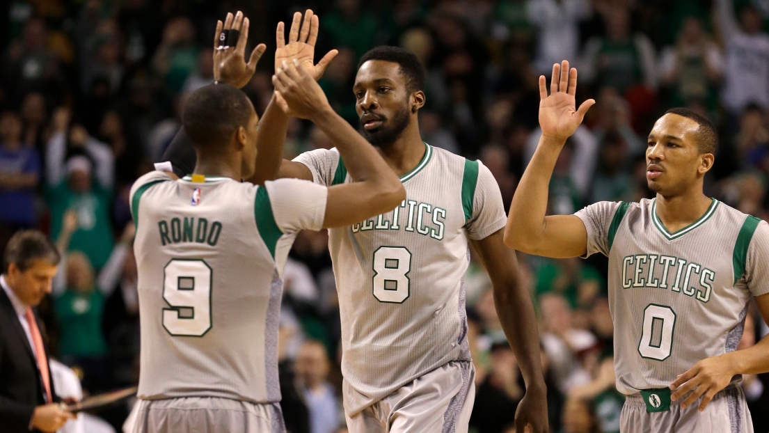 Rajon Rondo, Jeff Green et Avery Bradley