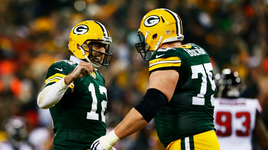 Aaron Rodgers et Bryan Bulaga