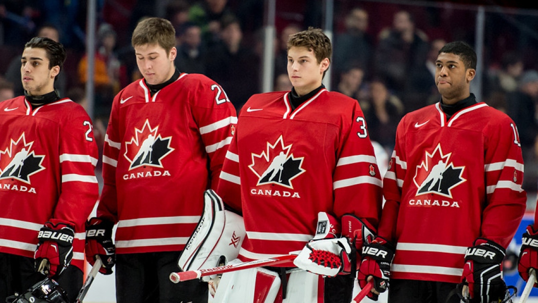 Robby Fabbri, Nick Ritchie, Zach Fucale et Anthony Duclair.