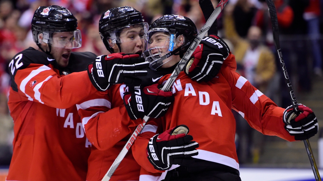 Lawson Crouse, Nick Ritchie et Frédérik Gauthier