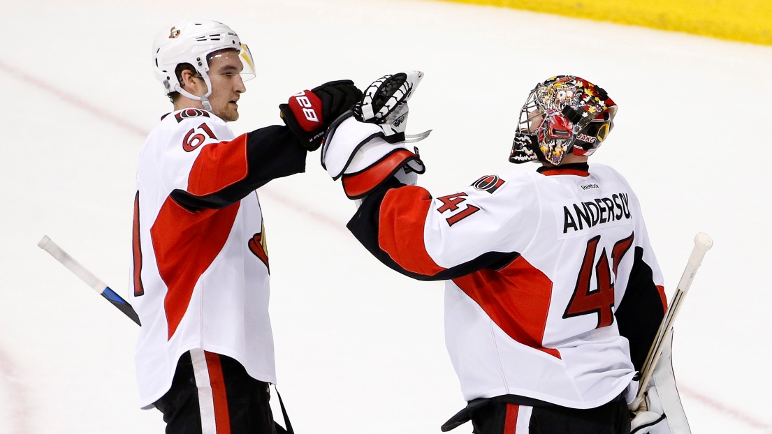 Craig Anderson et Mark Stone