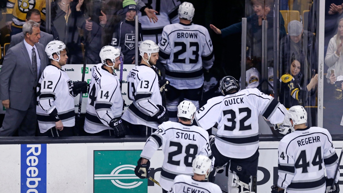 Jonathan Quick et Dustin Brown