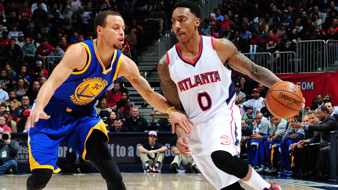 Jeff Teague et  Stephen Curry