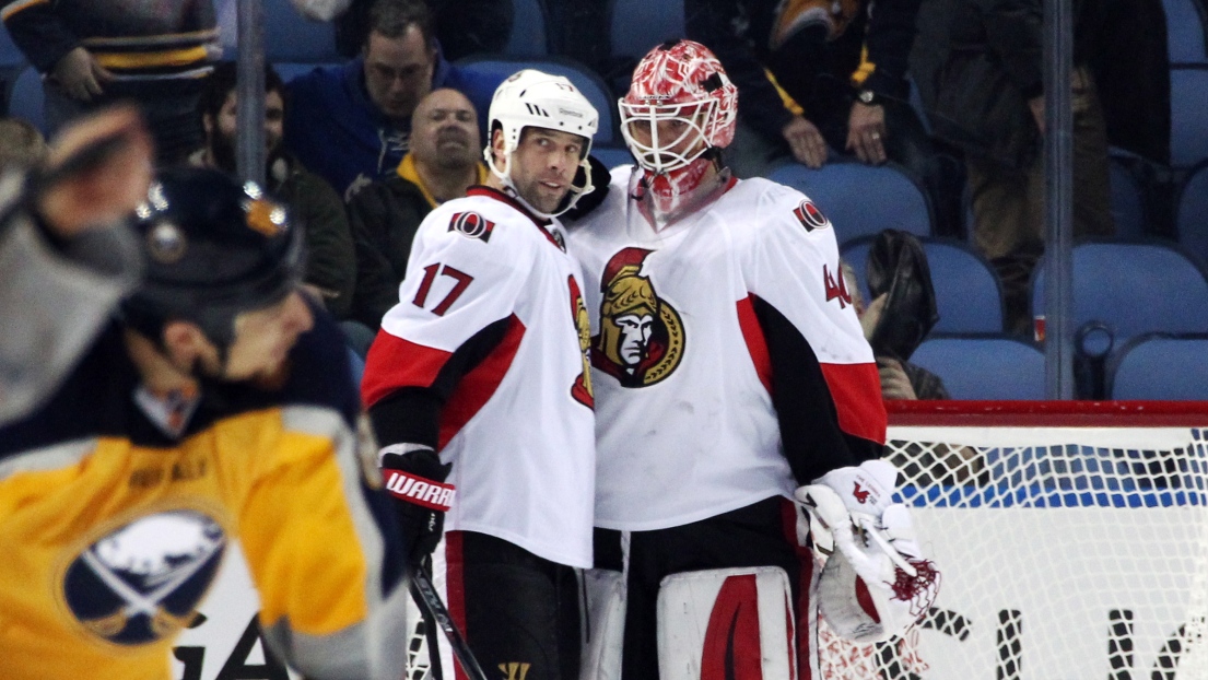 David Legwand et Robin Lehner