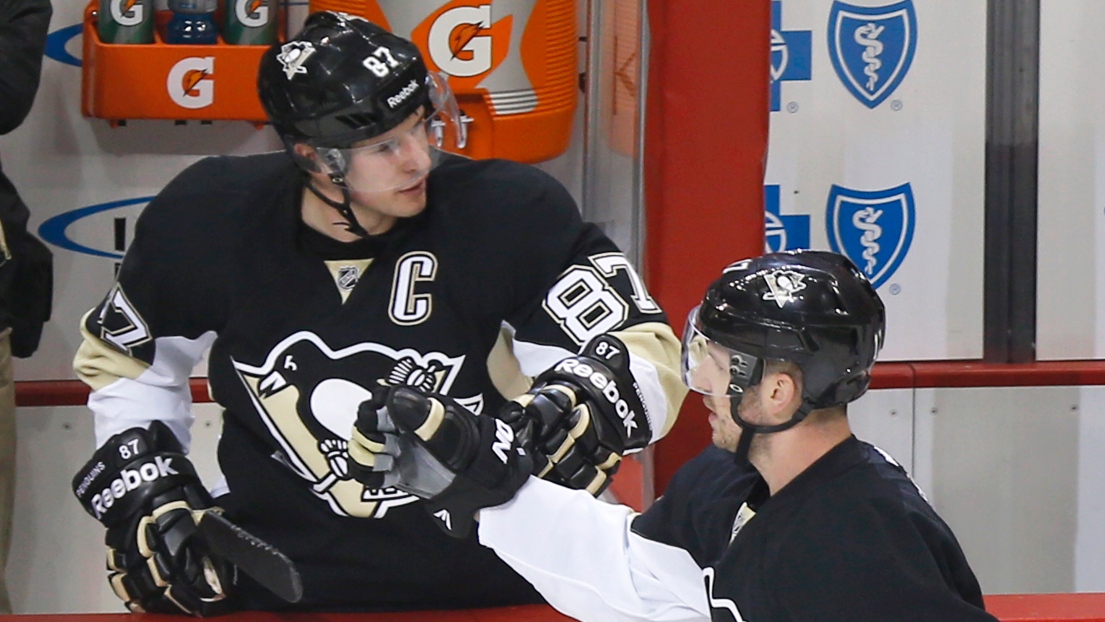 Sidney Crosby et Blake Comeau