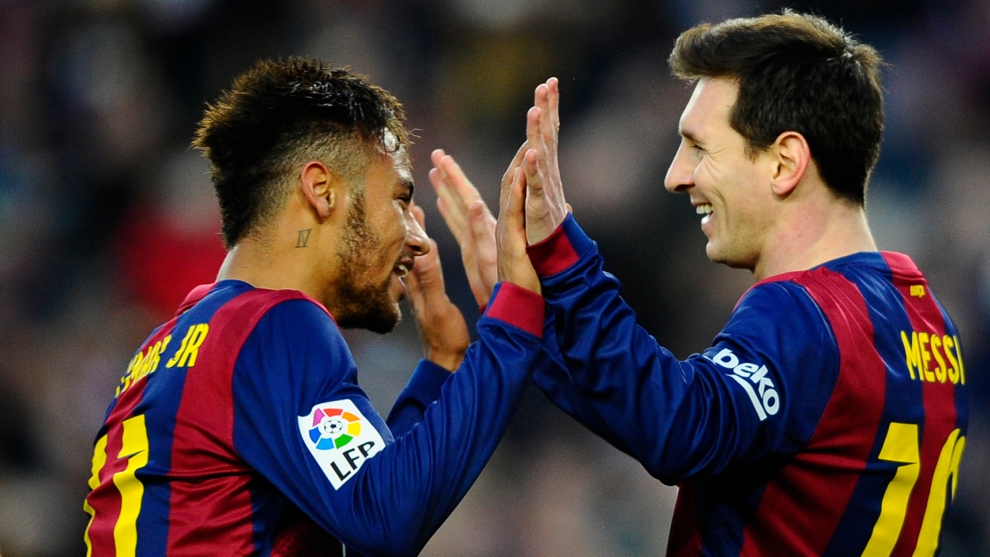 Neymar et Lionel Messi