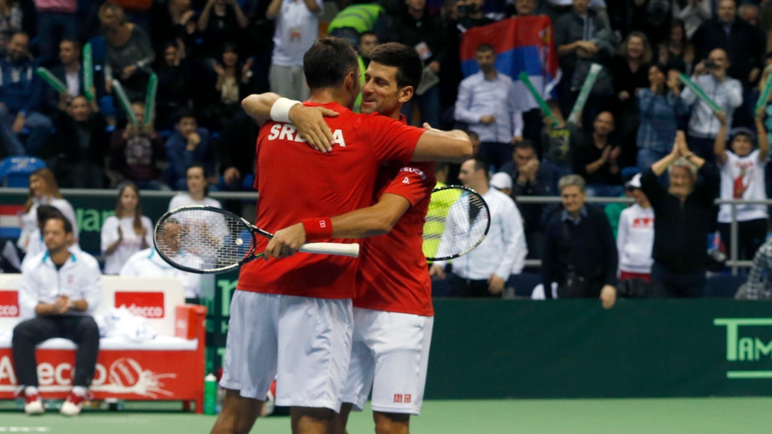 Novak Djokovic et Nenad Zimonjic