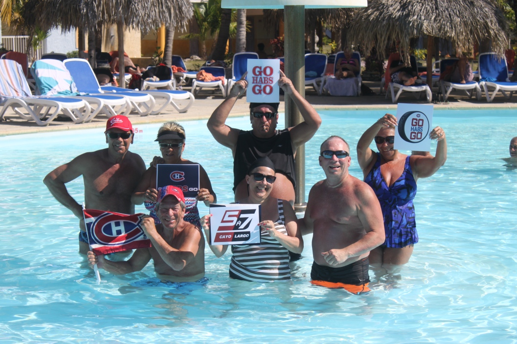 Jean-Claude, Dany, Daniel, Pierre, Louise, Michel et Johanne. Cuba