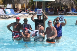 Jean-Claude, Dany, Daniel, Pierre, Louise, Michel et Johanne. Cuba