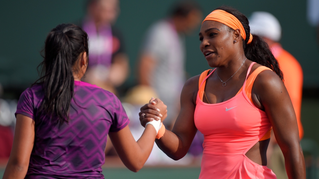 Zarina Diyas et Serena Williams