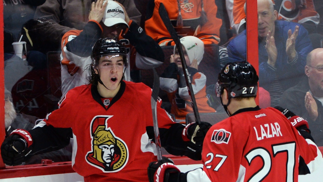 Jean-Gabriel Pageau et Curtis Lazar