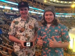 Kevin Simons et Victor Lebouthiller Boston
