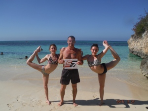 Daniel Petit avec Eloise et Kimeva Cuba