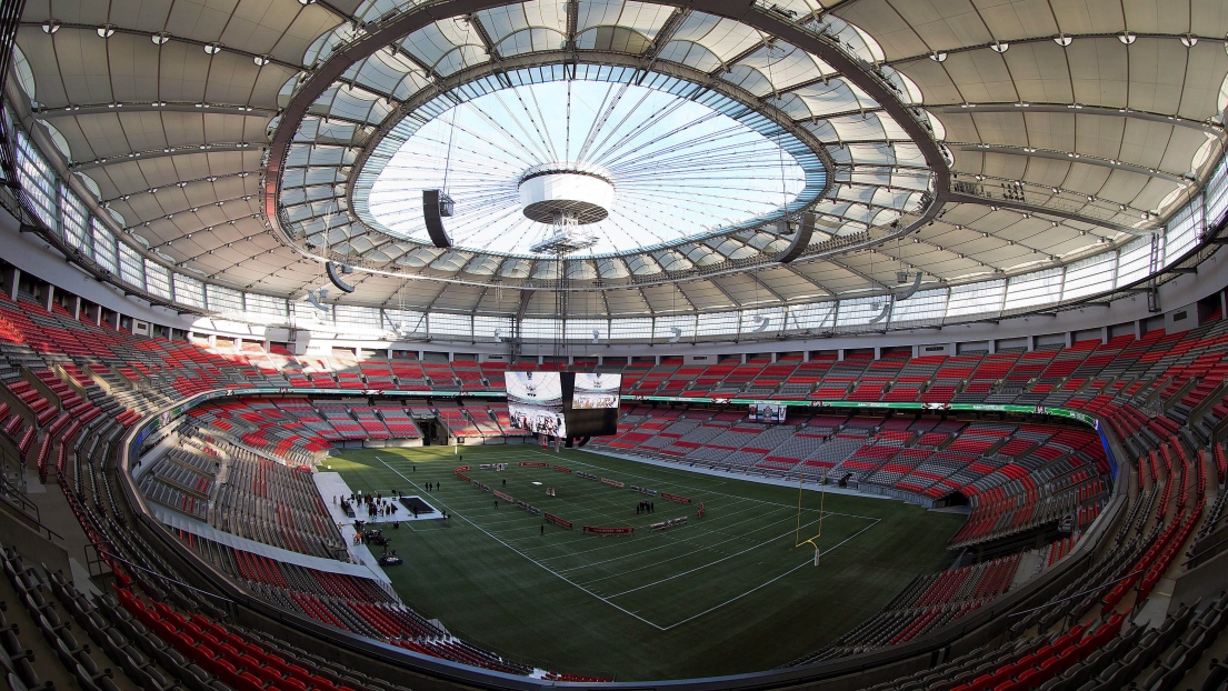 Le Stade B.C. Place de Vancouver