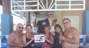 Joel, Miguel, Luc Arsenault, Julie Théoret, Julie Sauvé, Gabriel Villeneuve et Stéphane Villeneuve