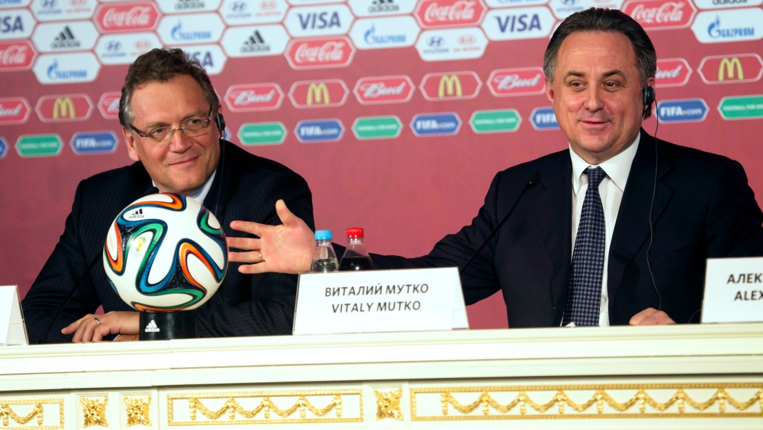 Jerome Valcke et Vitaly Mutko