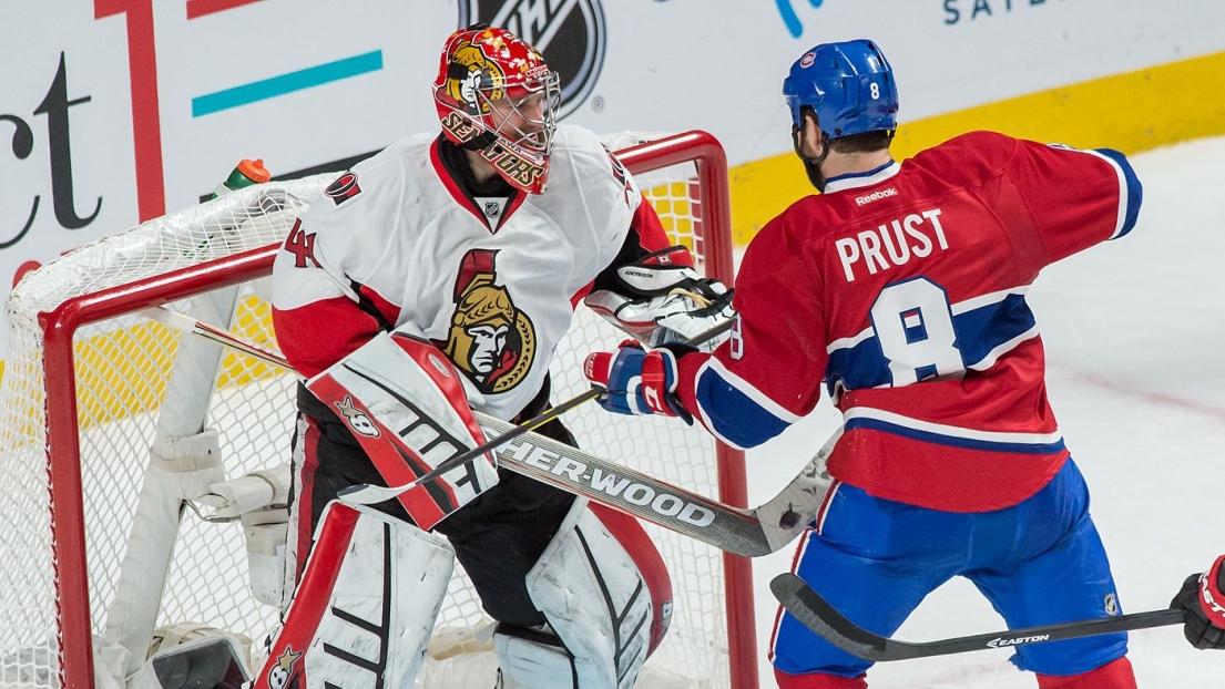 Craig Anderson et Brandon Prust