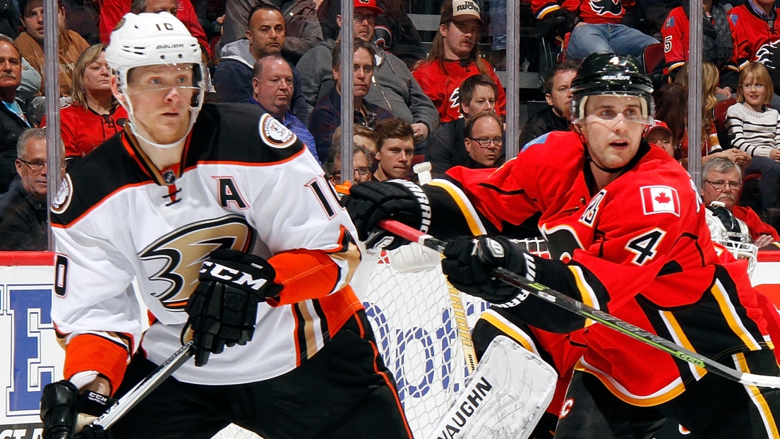 Corey Perry et Kris Russell