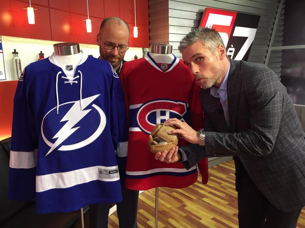 Le 1er mai 2015, Lorenzo le tatou devin du zoo de Granby était en studio pour faire ses prédictions pour la série Canadiens c. Lightning. Lorenzo tatou devin 01-05-2015 prédictions