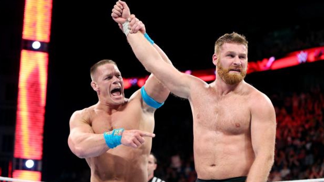Sami Zayn et John Cena