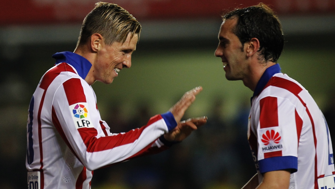 Fernando Torres et Diego Godin