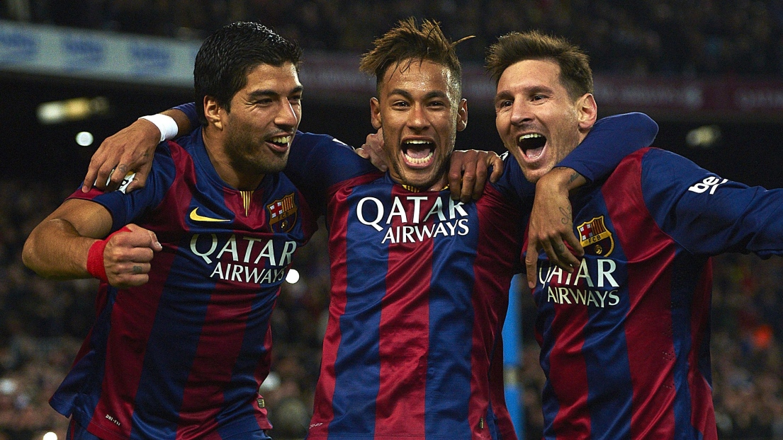 Luis Suarez, Neymar et Lionel Messi