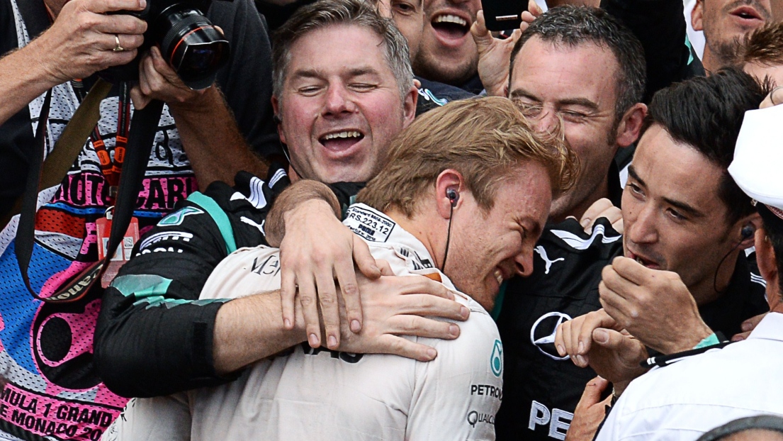 Nico Rosberg et son équipe