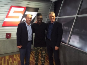 Merci à Ambroise Oyongo pour sa visite au 5 à 7. Bonne chance avec l'Impact de Montréal! Ambroise Oyongo RDS Impact Montréal