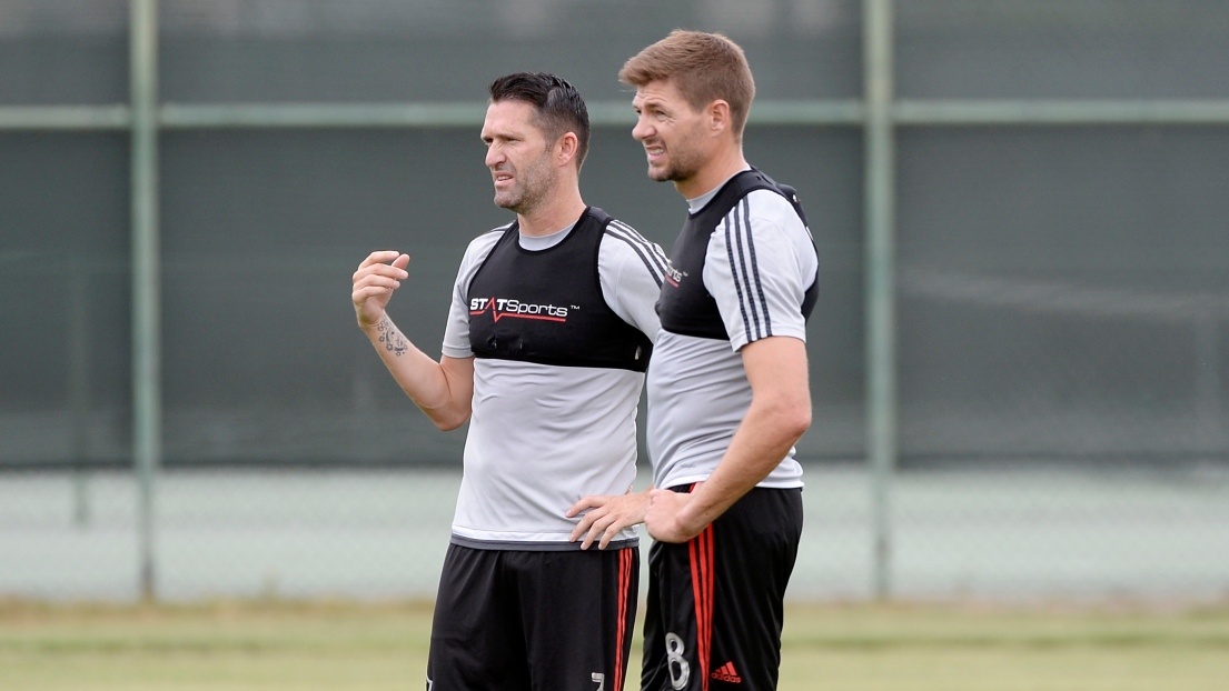 Robbie Keane et Steven Gerrard