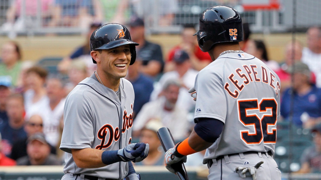 Ian Kinsler et Yoenis Cespedes