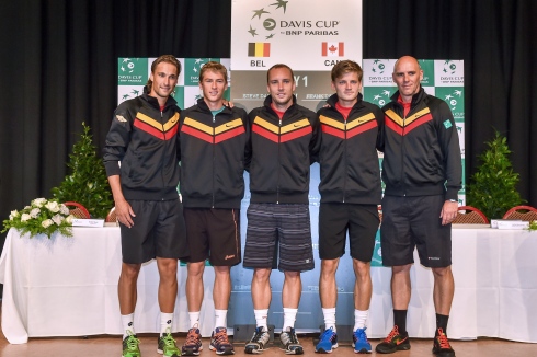 L'équipe Belge à la Coupe Davis