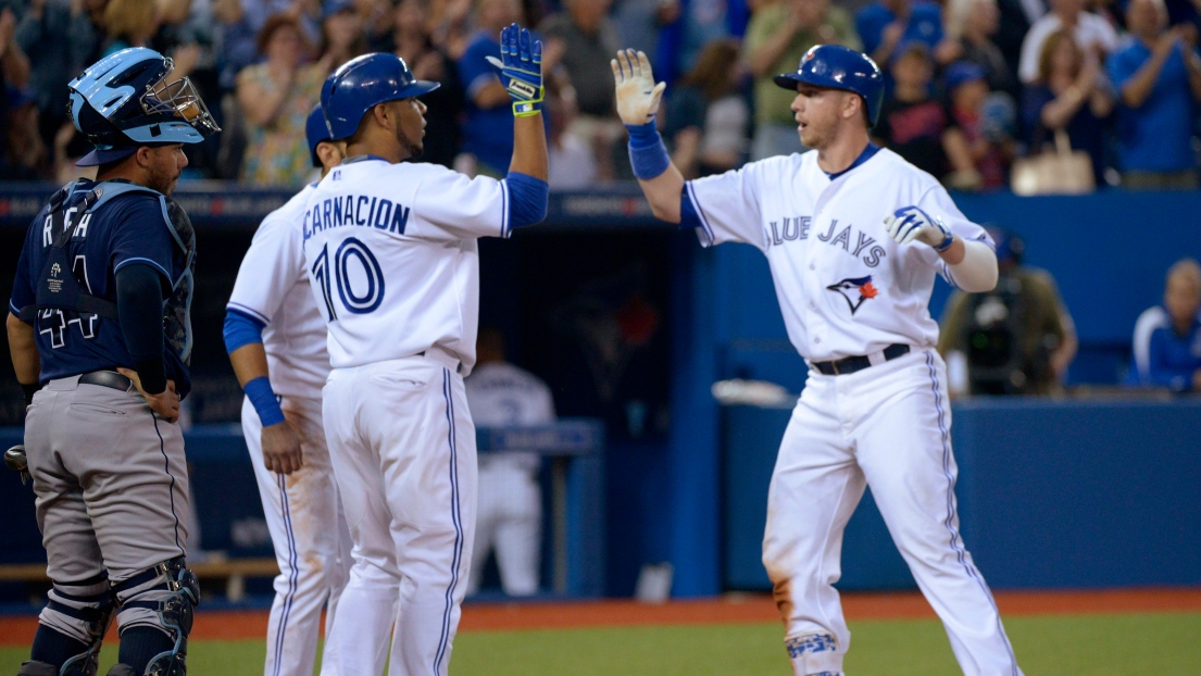 Edwin Encarnacion et Justin Smoak