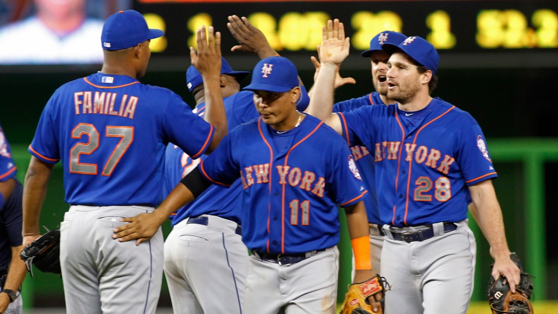 Jeurys Familia, Ruben Tejada et Daniel Murphy 