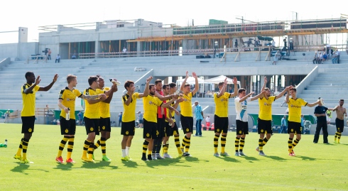 Les joueurs de Dortmund célèbrent