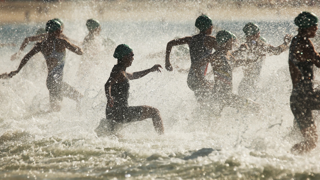 Des nageuses à Rio de Janeiro