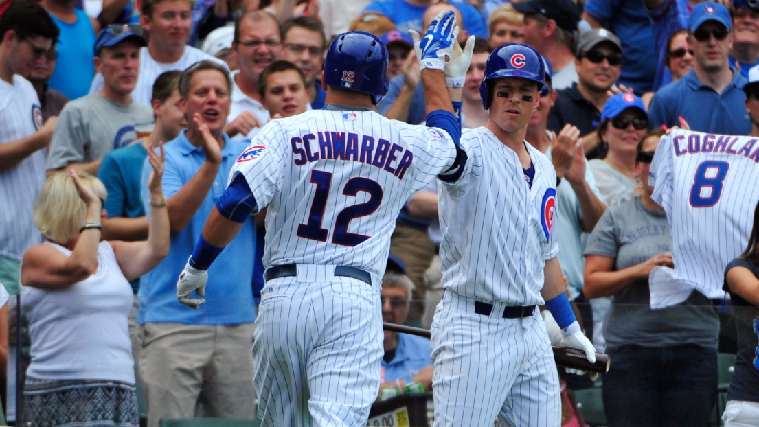 Kyle Schwarber et Chris Coghlan.