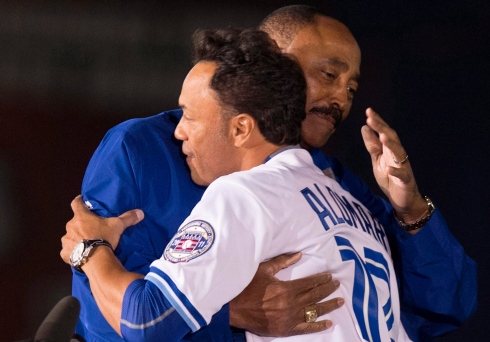 Cito Gaston et Roberto Alomar