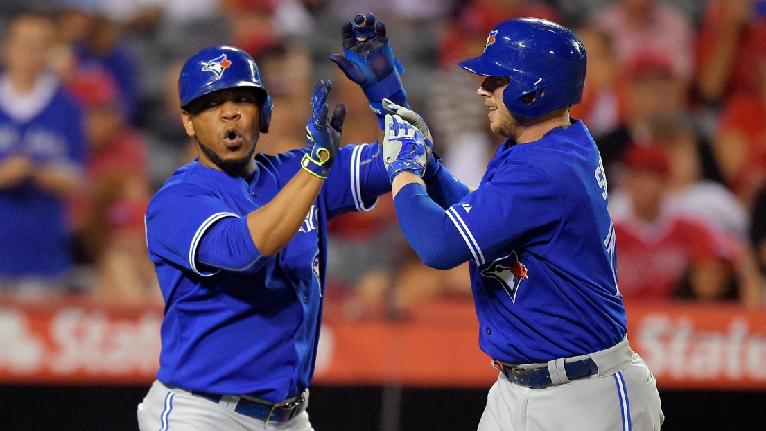 Edwin Encarnacion et Justin Smoak