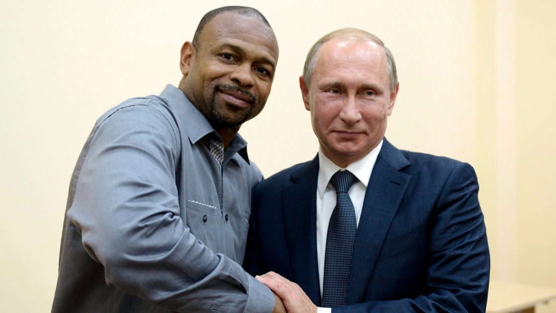 Roy Jones fils et Vladimir Poutine