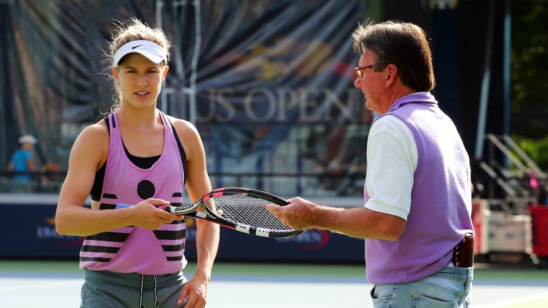 Eugenie Bouchard et Jimmy Connors