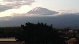 Vue du Kilimandjaro de la ville de Moshi