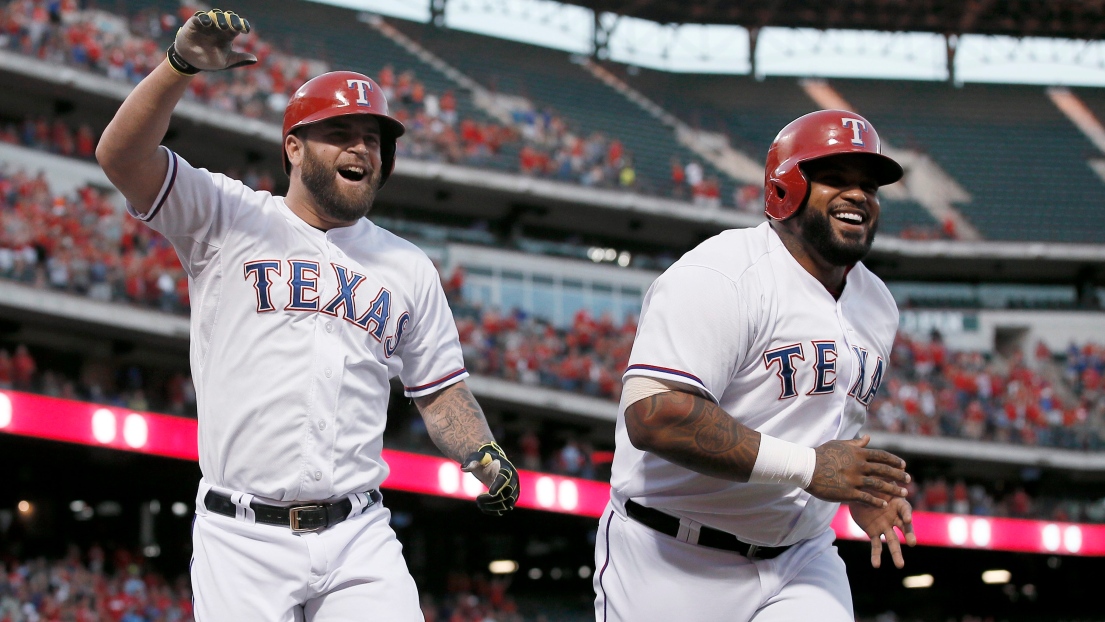 Mike Napoli et Prince Fielder